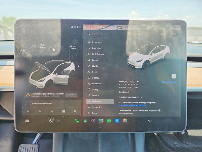 Aukcja sprzedaży 2022 Tesla Model Y, vin: 7SAYGAEE5NF310214, numer aukcji: 60661386