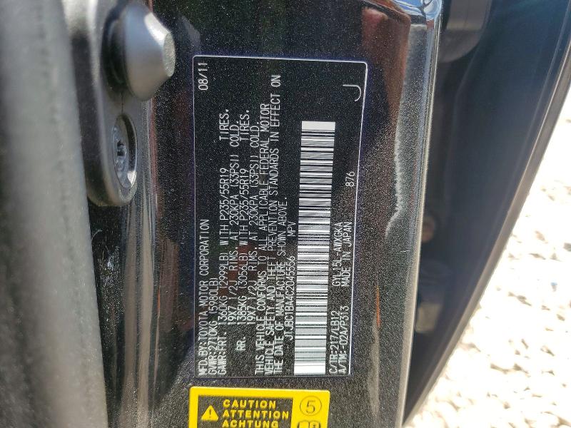 Aukcja sprzedaży 2012 Lexus Rx, vin: JTJBC1BA4C2045556, numer aukcji: 59273876