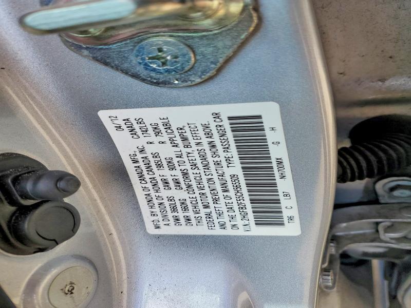 Продажа на аукционе авто 2012 Honda Civic, vin: 2HGFB2F55CH565509, номер лота: 59303296