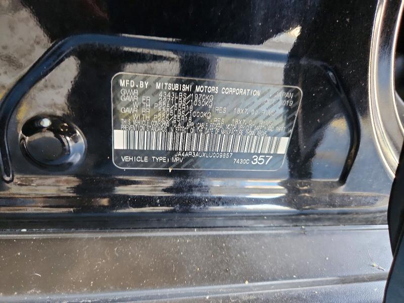 2020 Mitsubishi Outlander Sport მანქანა იყიდება აუქციონზე, vin: JA4AR3AUXLU009857, აუქციონის ნომერი: 59242286