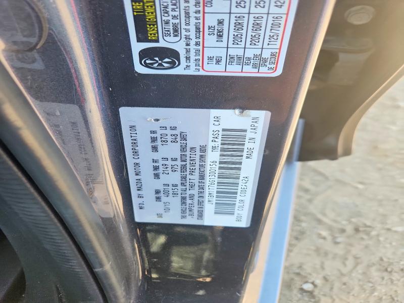 2016 Mazda 3 მანქანა იყიდება აუქციონზე, vin: JM1BM1T76G1300156, აუქციონის ნომერი: 62756016