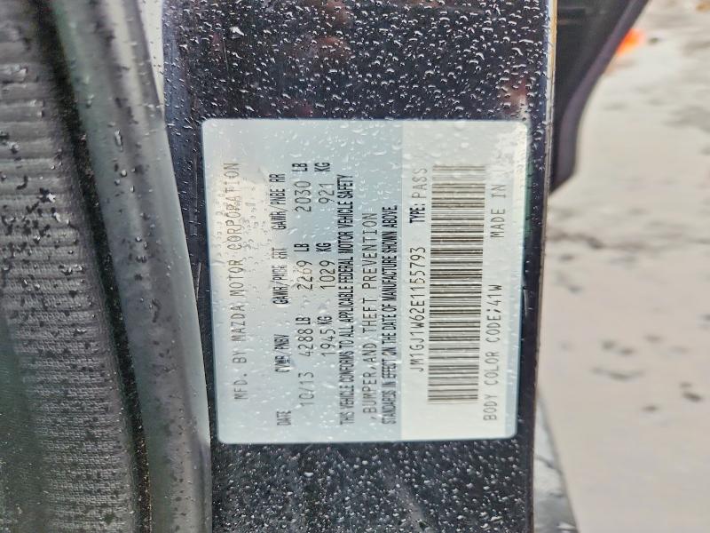 59661566 :رقم المزاد ، JM1GJ1W62E1155793 vin ، 2014 Mazda 6 مزاد بيع