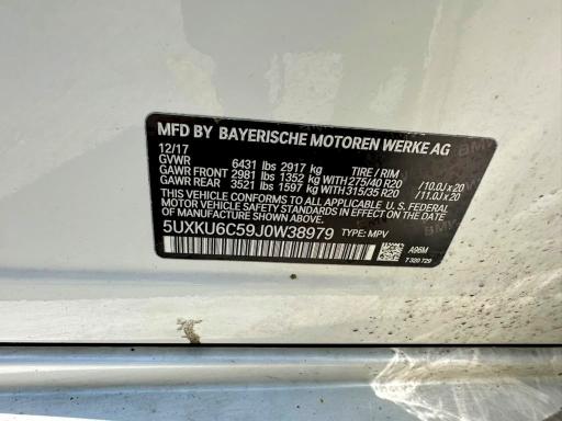 Aukcja sprzedaży 2018 Bmw X6, vin: 5UXKU6C59J0W38979, numer aukcji: 57189936