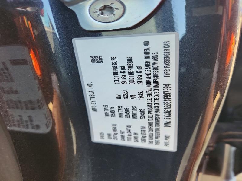 61589636 :رقم المزاد ، 5YJ3E1EB8SF997994 vin ، 2025 Tesla Model 3 مزاد بيع