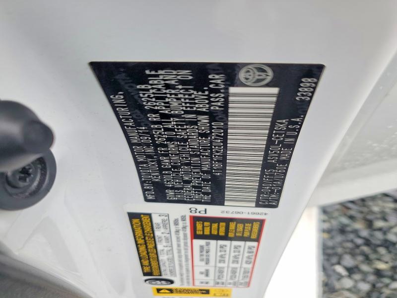 62490576 :رقم المزاد ، 4T1BF1FK2EU472010 vin ، 2014 Toyota Camry مزاد بيع