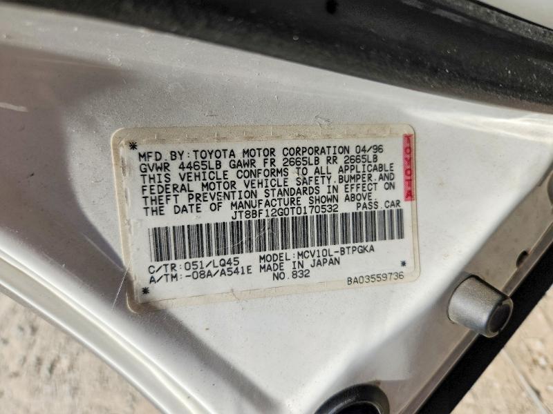Продаж на аукціоні авто 1996 Lexus Es, vin: JT8BF12G0T0170532, номер лоту: 61999486