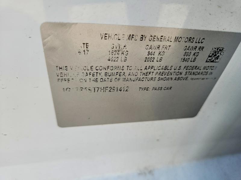Aukcja sprzedaży 2017 Chevrolet Malibu, vin: 1G1ZB5ST7HF291412, numer aukcji: 63054946