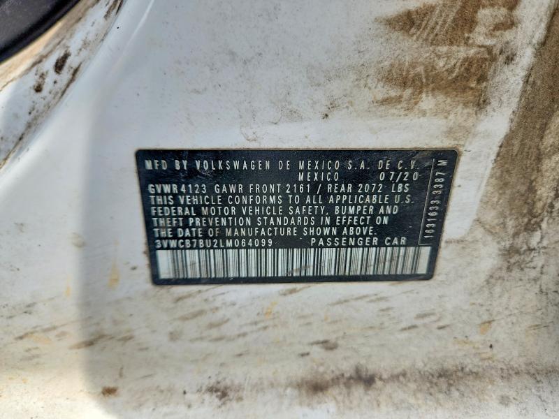 Продажа на аукционе авто 2020 Volkswagen Jetta, vin: 3VWCB7BU2LM064099, номер лота: 60528046