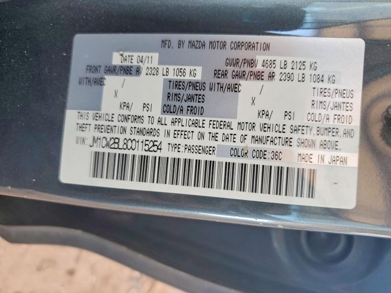 Aukcja sprzedaży 2012 Mazda 5, vin: JM1CW2BL8C0115254, numer aukcji: 60466516
