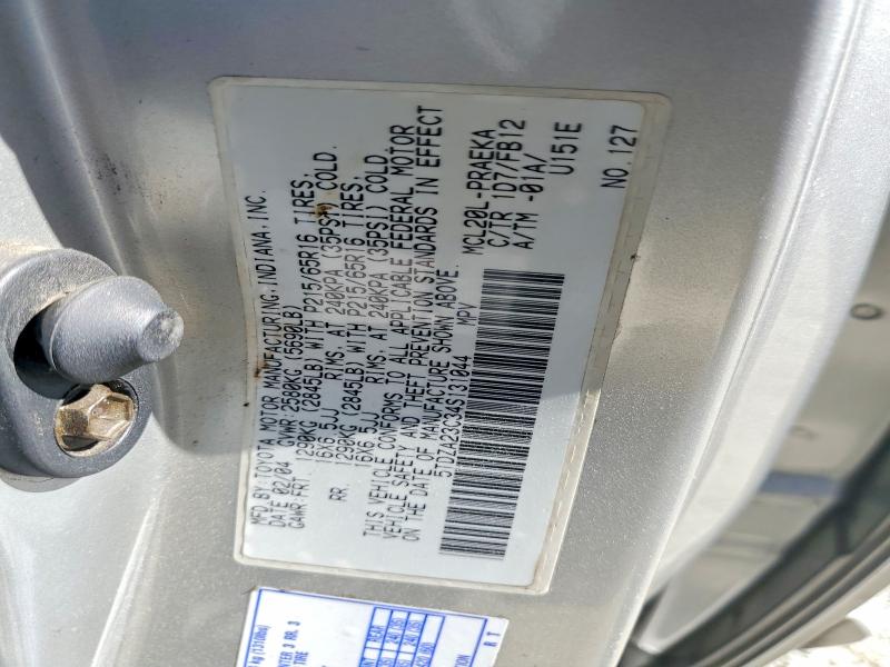 Aukcja sprzedaży 2004 Toyota Sienna, vin: 5TDZA23C34S131044, numer aukcji: 63195476