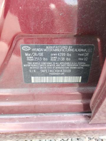 58838076 :رقم المزاد ، 5NPET46C49H439109 vin ، 2009 Hyundai Sonata مزاد بيع