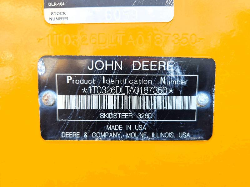Продажа на аукционе авто 2010 John Deere 326d, vin: 1T0326DLTA0187350, номер лота: 62245476