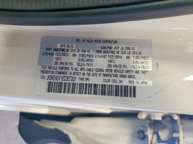 60048726 :رقم المزاد ، JM3KE4DY1E0367201 vin ، 2014 Mazda Cx-5 مزاد بيع