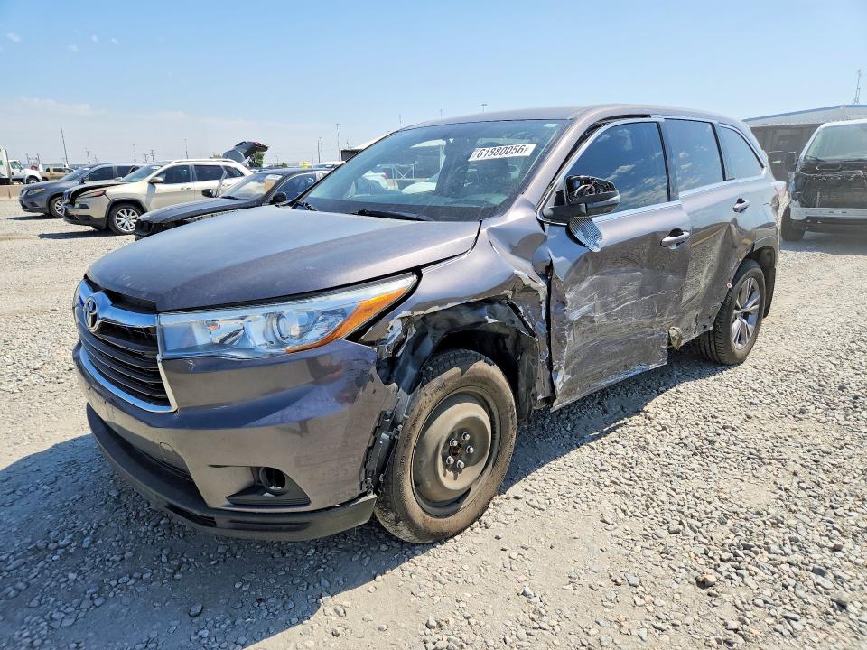 Продажа на аукционе авто 2015 Toyota Highlander, vin: 5TDBKRFH9FS102195, номер лота: 61880056