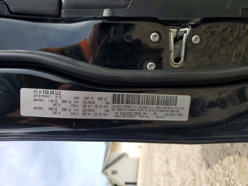 62425436 :رقم المزاد ، 3C4NJDCB0LT132092 vin ، 2020 Jeep Compass مزاد بيع