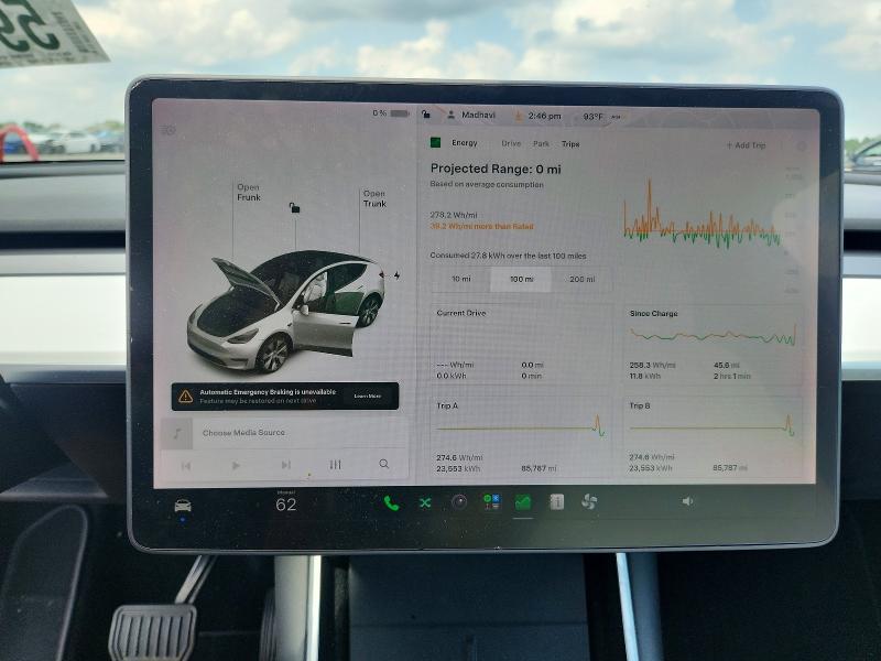 Продаж на аукціоні авто 2020 Tesla Model Y, vin: 5YJYGDEEXLF036245, номер лоту: 59588106