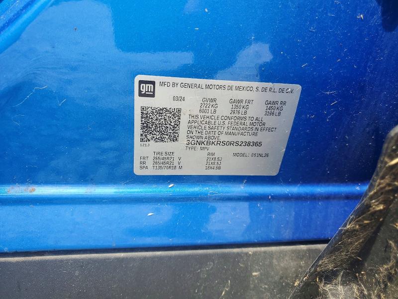 Aukcja sprzedaży 2024 Chevrolet Blazer, vin: 3GNKBKRS0RS238365, numer aukcji: 59664686