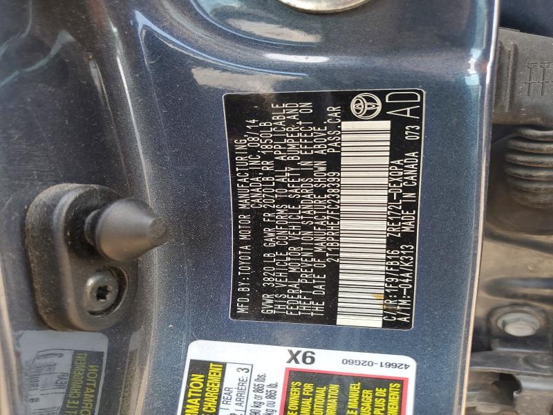 62156876 :رقم المزاد ، 2T1BPRHE7FC238399 vin ، 2015 Toyota Corolla مزاد بيع