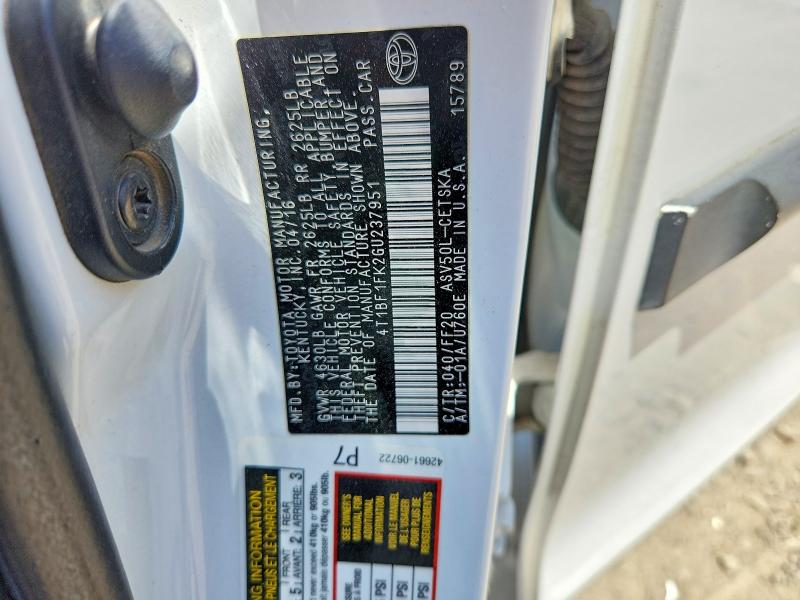 Продаж на аукціоні авто 2016 Toyota Camry, vin: 4T1BF1FK2GU237951, номер лоту: 60673116