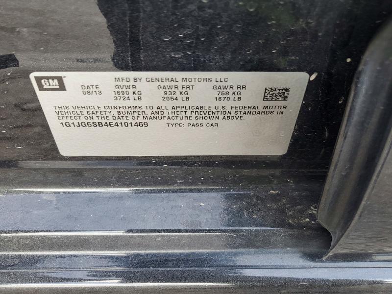 Aukcja sprzedaży 2014 Chevrolet Sonic, vin: 1G1JG6SB4E4101469, numer aukcji: 59671576