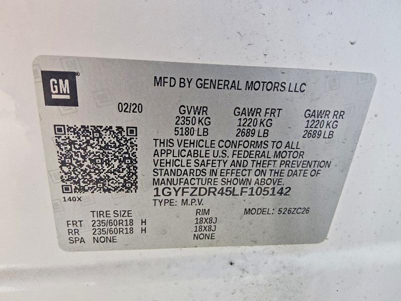 Продажа на аукционе авто 2020 Cadillac Xt4, vin: 1GYFZDR45LF105142, номер лота: 61250316