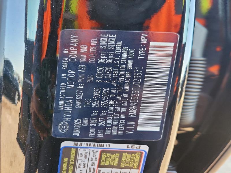2026 Hyundai Palisade მანქანა იყიდება აუქციონზე, vin: KM8RKES26TU029671, აუქციონის ნომერი: 60055786