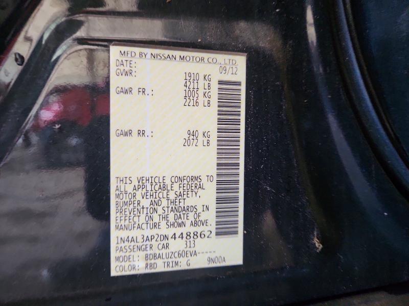 Aukcja sprzedaży 2013 Nissan Altima, vin: 1N4AL3AP2DN448862, numer aukcji: 59647496