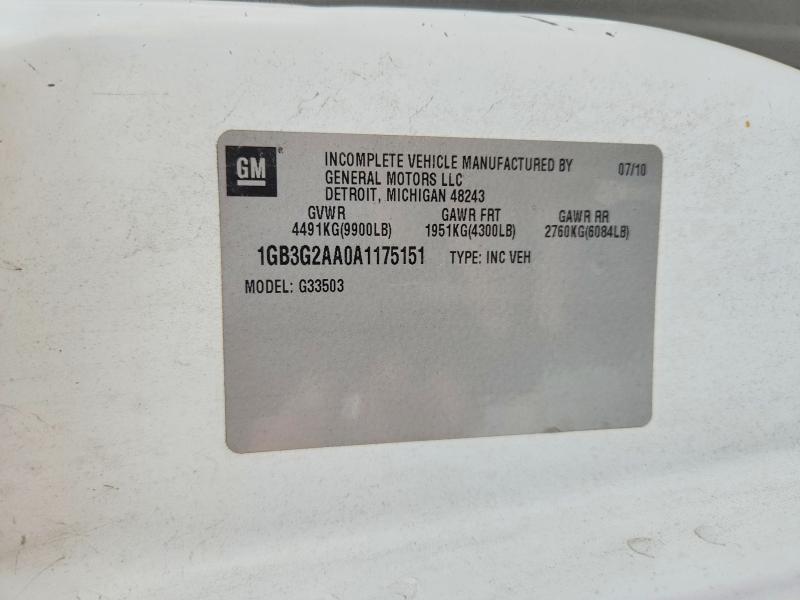 2010 Chevrolet Express მანქანა იყიდება აუქციონზე, vin: 1GB3G2AA0A1175151, აუქციონის ნომერი: 61930926