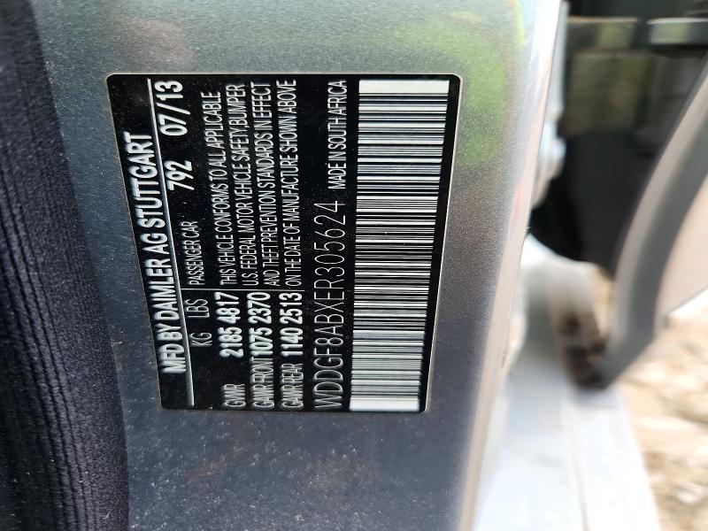 2014 Mercedes-benz C-class მანქანა იყიდება აუქციონზე, vin: WDDGF8ABXER305624, აუქციონის ნომერი: 60299916