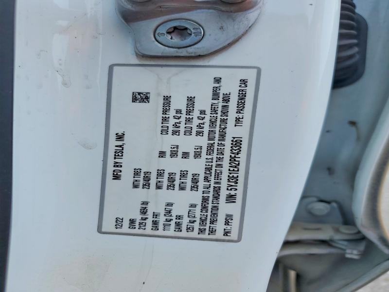 2023 Tesla Model 3 მანქანა იყიდება აუქციონზე, vin: 5YJ3E1EA2PF433661, აუქციონის ნომერი: 62899056