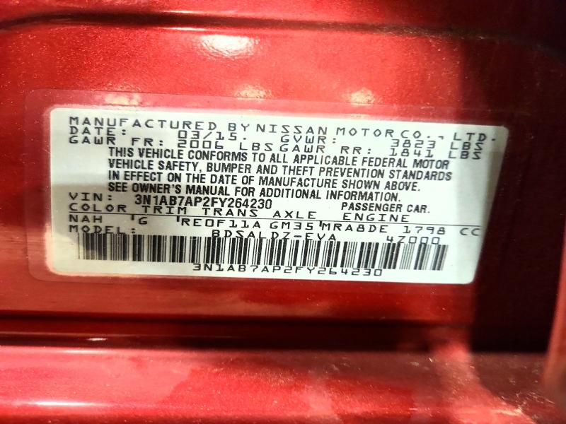 Aukcja sprzedaży 2015 Nissan Sentra, vin: 3N1AB7AP2FY264230, numer aukcji: 61155886