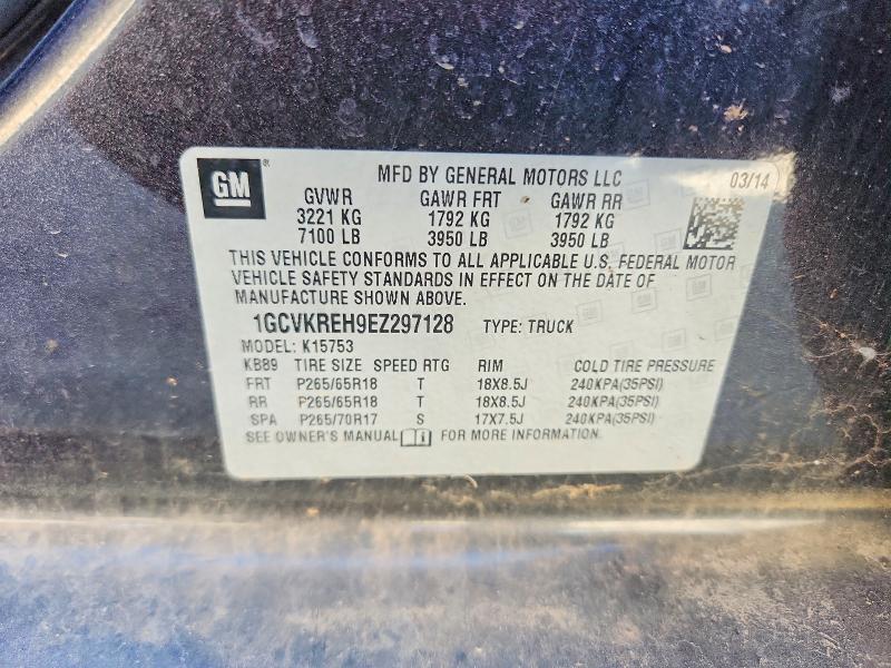 Продажа на аукционе авто 2014 Chevrolet Silverado, vin: 1GCVKREH9EZ297128, номер лота: 61805106