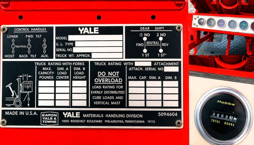 63476266 :رقم المزاد ، P169782 vin ، 1972 Yale 1972 Yale G83c-100-swt 10000l مزاد بيع