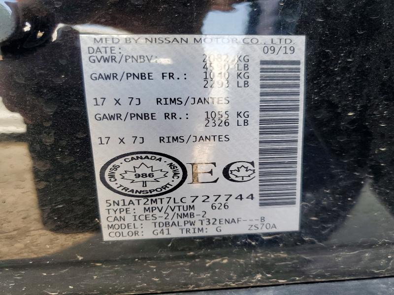 Продажа на аукционе авто 2020 Nissan Rogue, vin: 5N1AT2MT7LC727744, номер лота: 61413156