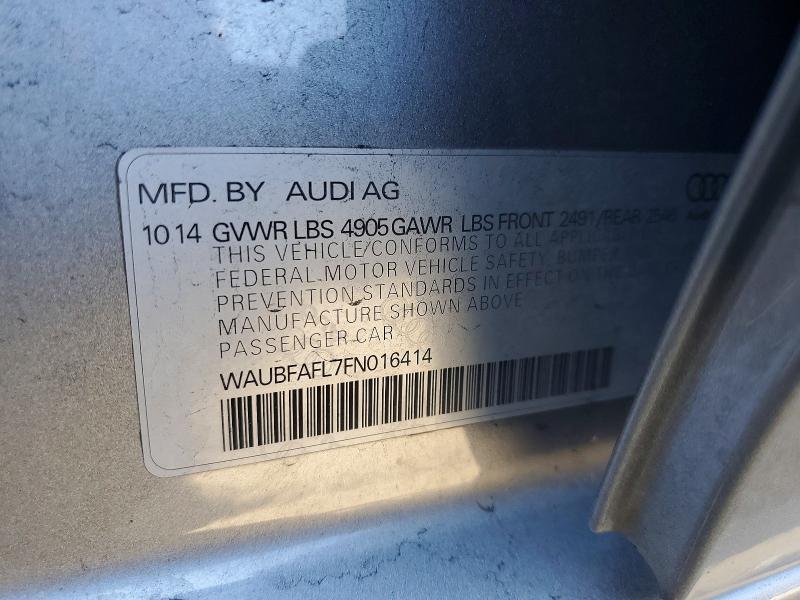 Auction sale of the 2015 Audi A4, vin: WAUBFAFL7FN016414, lot number: 61562236