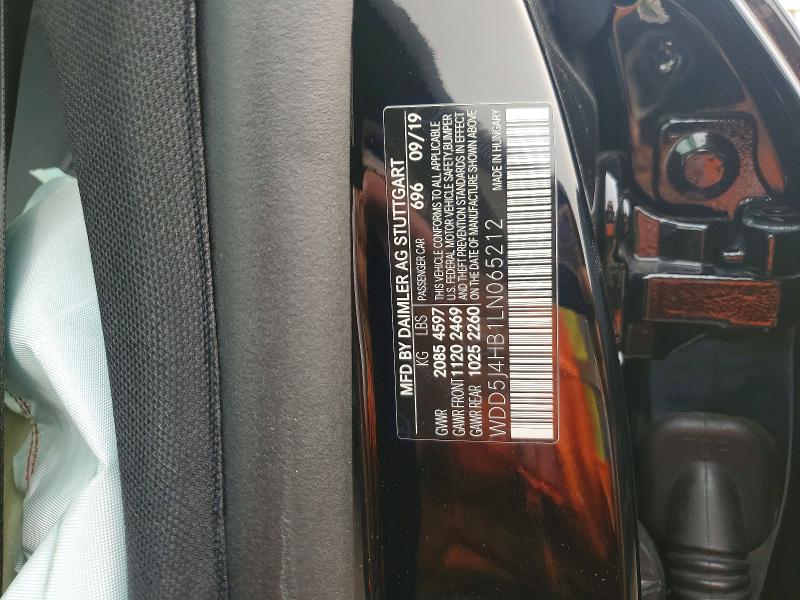 Aukcja sprzedaży 2020 Mercedes-benz Cla, vin: WDD5J4HB1LN065212, numer aukcji: 60784676