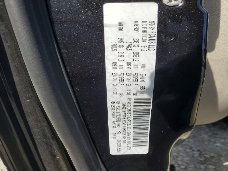 62539176 :رقم المزاد ، 2C4RC1BG7GR290901 vin ، 2016 Chrysler Town & Country مزاد بيع