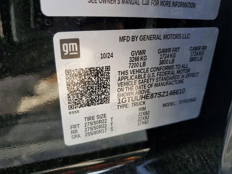 Aukcja sprzedaży 2025 Gmc Sierra, vin: 1GTUUHE87SZ146610, numer aukcji: 61732216