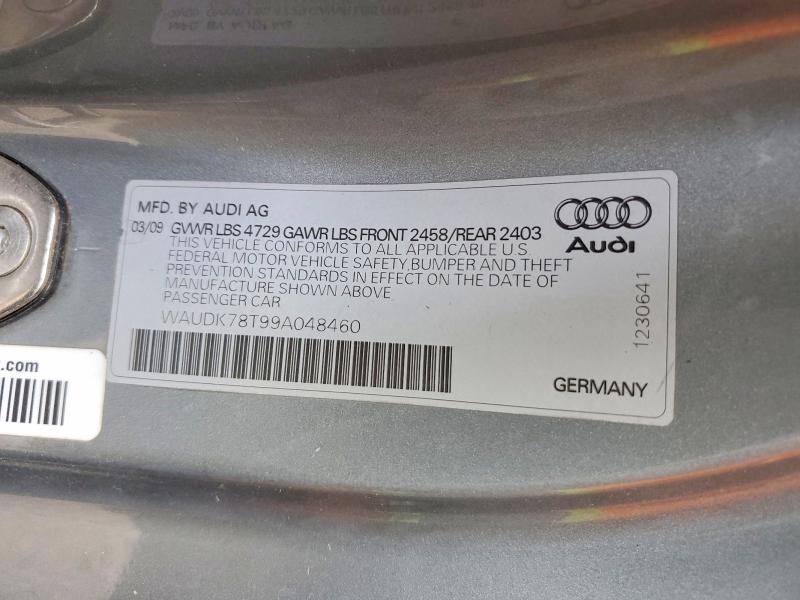 Продаж на аукціоні авто 2009 Audi A5, vin: WAUDK78T99A048460, номер лоту: 60572696