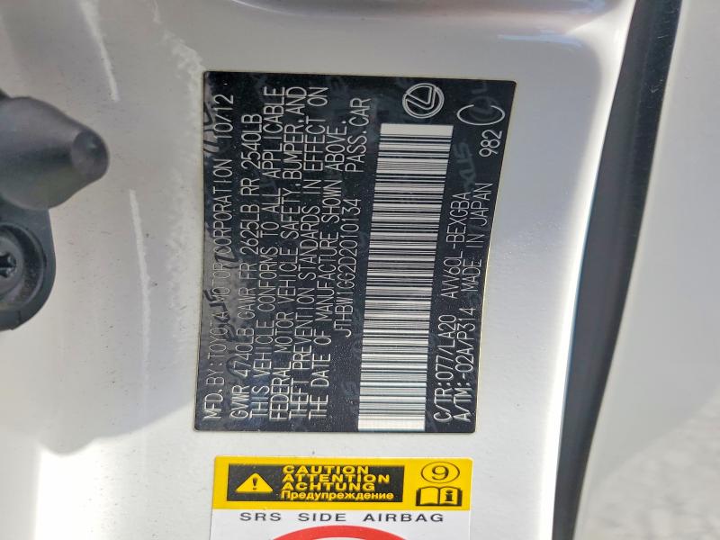Aukcja sprzedaży 2013 Lexus Es, vin: JTHBW1GG2D2010134, numer aukcji: 60238916