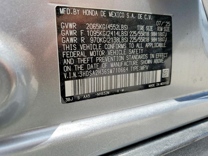 Продажа на аукционе авто 2025 Acura Adx, vin: 3HDSA2H36SM710664, номер лота: 59587056