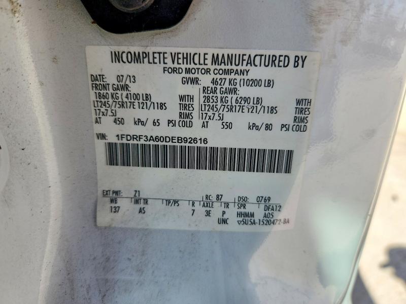Aukcja sprzedaży 2013 Ford F350, vin: 1FDRF3A60DEB92616, numer aukcji: 62718466