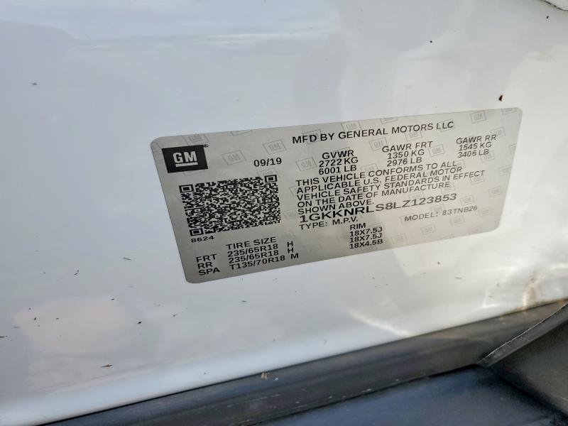 Продаж на аукціоні авто 2020 Gmc Acadia, vin: 1GKKNRLS8LZ123853, номер лоту: 61205276