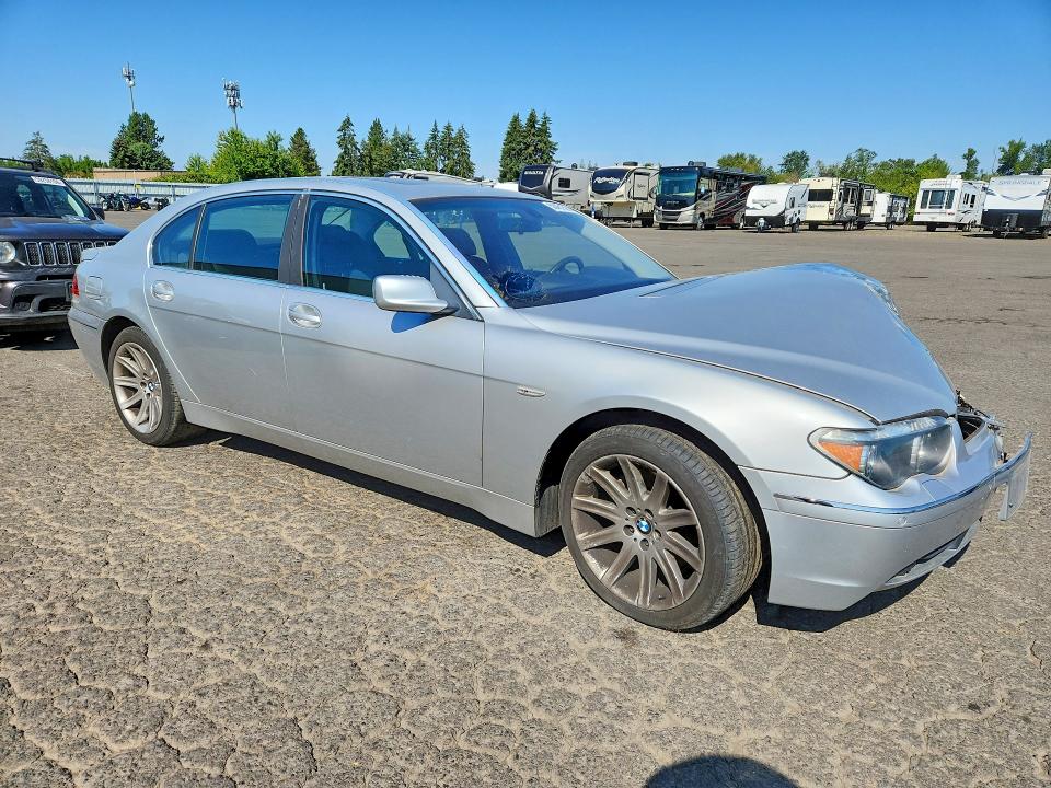 2003 Bmw 745 მანქანა იყიდება აუქციონზე, vin: WBAGN63473DR13110, აუქციონის ნომერი: 58451526