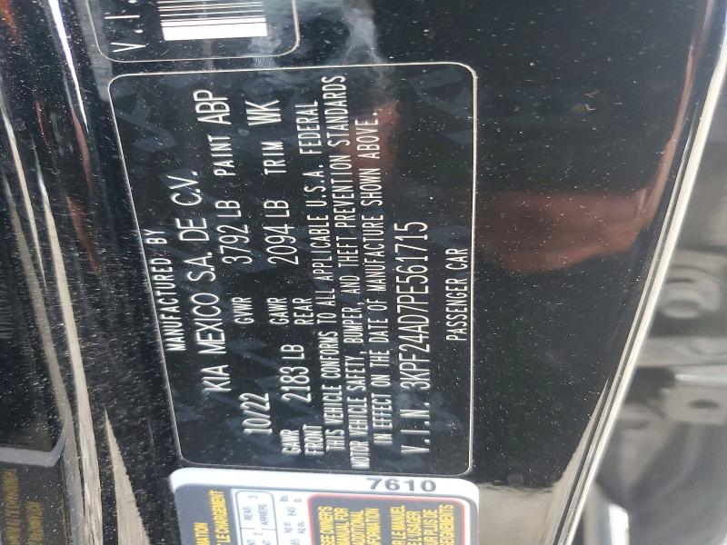 Aukcja sprzedaży 2023 Kia Forte, vin: 3KPF24AD7PE561715, numer aukcji: 62596666