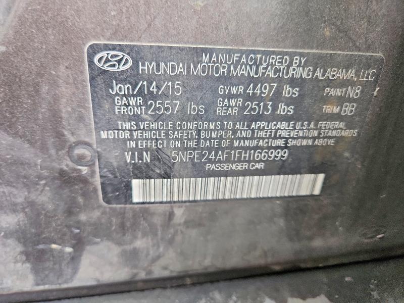 Продажа на аукционе авто 2015 Hyundai Sonata, vin: 5NPE24AF1FH166999, номер лота: 61605136