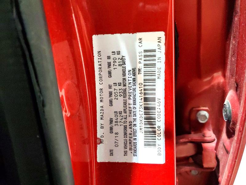 Продаж на аукціоні авто 2019 Mazda Cx-3, vin: JM1DKDC73K1416410, номер лоту: 60233776