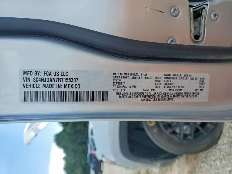 Продажа на аукционе авто 2024 Jeep Compass, vin: 3C4NJDAN7RT158307, номер лота: 61206586