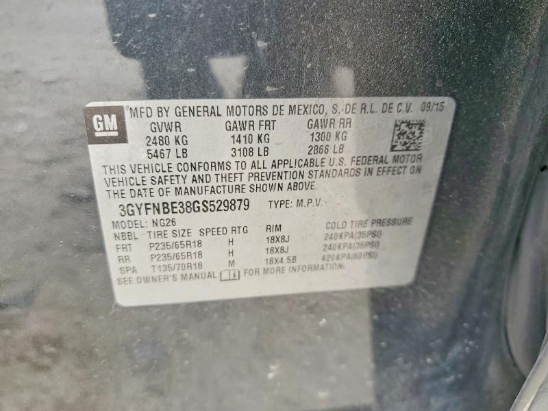 Продажа на аукционе авто 2016 Cadillac Srx, vin: 3GYFNBE38GS529879, номер лота: 63222716