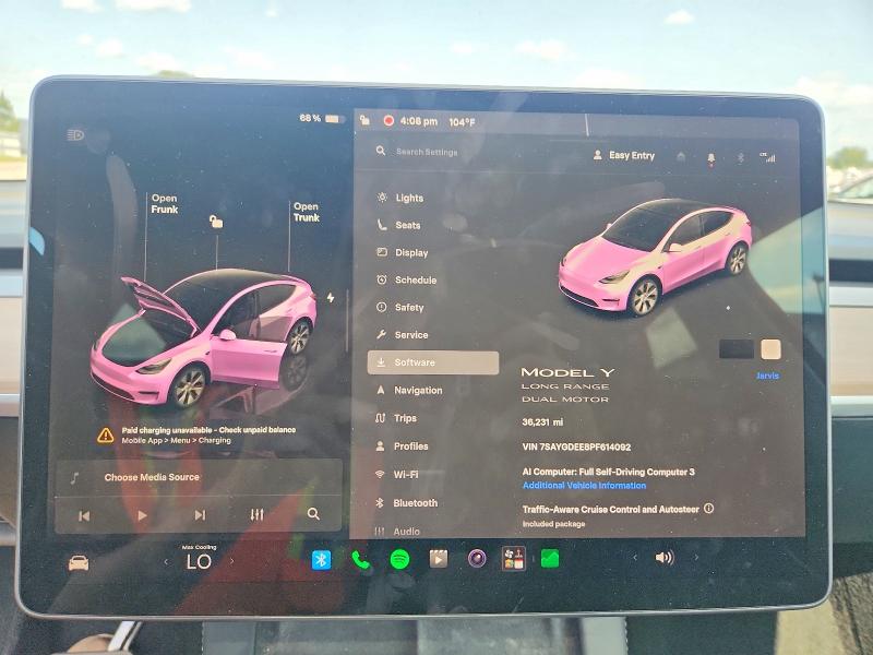 53562656 :رقم المزاد ، 7SAYGDEE8PF614092 vin ، 2023 Tesla Model Y مزاد بيع